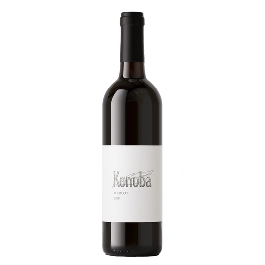 Flasche 2021 Konoba Merlot kroatischer Rotwein von Vizzulin Weingut